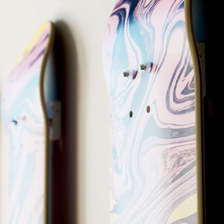 Ederrak, racks pour planches de surf réalisés à partir de plastiques recyclés et fabriqués au pays basque